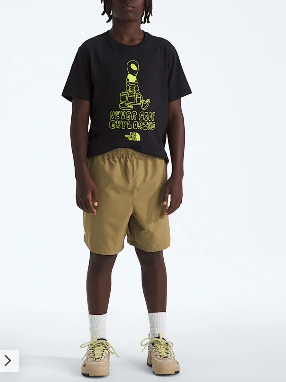 The North Face B Class V Shorts 5” Cedar Logo Wheat XL